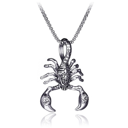Bulk Jewelry Wholesale silver stainless steel scorpion Necklace JDC-MNE-BS036 Wholesale factory from China YIWU China