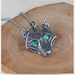Bulk Jewelry Wholesale silver stainless steel wolf Head Pendant Necklace JDC-MNE-BS029 Wholesale factory from China YIWU China