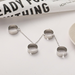 Bulk Jewelry Wholesale silver tiaodi chain geometric alloy ring JDC-RS-F361 Wholesale factory from China YIWU China