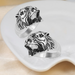 Bulk Jewelry Wholesale silver titanium leopard head ring JDC-MRS-BS021 Wholesale factory from China YIWU China