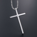Bulk Jewelry Wholesale silver titanium steel cross necklace pendant JDC-CS-SJ019 Wholesale factory from China YIWU China