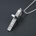 Bulk Jewelry Wholesale silver titanium steel cross pendant JDC-CS-SJ009 Wholesale factory from China YIWU China