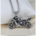 Bulk Jewelry Wholesale silver titanium steel motorcycle pendant men's necklace JDC-MNE-BS011 Wholesale factory from China YIWU China