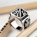 Wholesale silver titanium steel ring JDC-RS-NingL024 Rings 宁蓝 Wholesale Jewelry JoyasDeChina Joyas De China