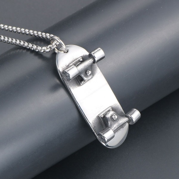 Bulk Jewelry Wholesale silver titanium steel scooter necklace JDC-CS-SJ004 Wholesale factory from China YIWU China