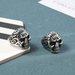 Bulk Jewelry Wholesale silver titanium steel skull titanium steel ring JDC-MRS-BS020 Wholesale factory from China YIWU China