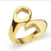 Wholesale silver titanium steel wrench ring JDC-RS-NingL020 Rings 宁蓝 gold Wholesale Jewelry JoyasDeChina Joyas De China