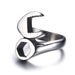 Wholesale silver titanium steel wrench ring JDC-RS-NingL020 Rings 宁蓝 silver Wholesale Jewelry JoyasDeChina Joyas De China