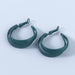 Wholesale simple alloy double layer earrings JDC-ES-JL738 Earrings 氿乐 green Wholesale Jewelry JoyasDeChina Joyas De China