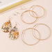 Wholesale Simple Alloy Earring Set JDC-ES-NZ071 Earrings 奈珠 Wholesale Jewelry JoyasDeChina Joyas De China