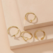 Wholesale simple alloy ring set JDC-RS-KQ017 Rings JoyasDeChina Wholesale Jewelry JoyasDeChina Joyas De China