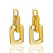 Wholesale simple alloy square pendant earrings JDC-ES-XC324 Earrings 夏晨 Wholesale Jewelry JoyasDeChina Joyas De China