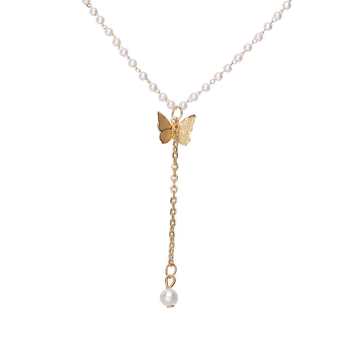 Wholesale simple artificial pearl necklace JDC-NE-F571 NECKLACE JoyasDeChina 52645 Wholesale Jewelry JoyasDeChina Joyas De China