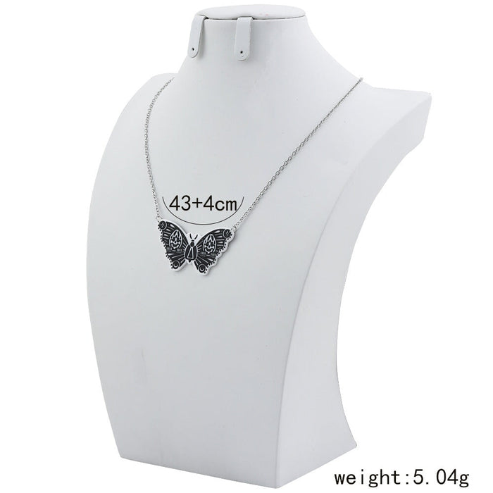 Wholesale simple Butterfly Necklace MOQ≥2 JDC-NE-YiD013 necklaces 宜达 Wholesale Jewelry JoyasDeChina Joyas De China