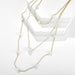Wholesale Simple Chain Beaded Alloy Multilayer Necklace JDC-NE-C171 NECKLACE 咏歌 Wholesale Jewelry JoyasDeChina Joyas De China