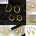 Wholesale simple circle retro fashion copper gold-plated earrings JDC-ES-RXSFL010 Earrings 尚芙乐 Wholesale Jewelry JoyasDeChina Joyas De China