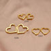 Wholesale simple circle retro fashion copper gold-plated earrings JDC-ES-RXSFL010 Earrings 尚芙乐 Wholesale Jewelry JoyasDeChina Joyas De China