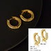 Wholesale simple circle retro fashion copper gold-plated earrings JDC-ES-RXSFL010 Earrings 尚芙乐 Wholesale Jewelry JoyasDeChina Joyas De China