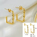 Wholesale simple circle retro fashion copper gold-plated earrings JDC-ES-RXSFL010 Earrings 尚芙乐 SE197 Wholesale Jewelry JoyasDeChina Joyas De China