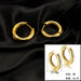 Wholesale simple circle retro fashion copper gold-plated earrings JDC-ES-RXSFL010 Earrings 尚芙乐 SE198 Wholesale Jewelry JoyasDeChina Joyas De China