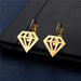 Wholesale simple cold wind class titanium earrings JDC-ES-Mingm027 Earrings 敏萌 Wholesale Jewelry JoyasDeChina Joyas De China