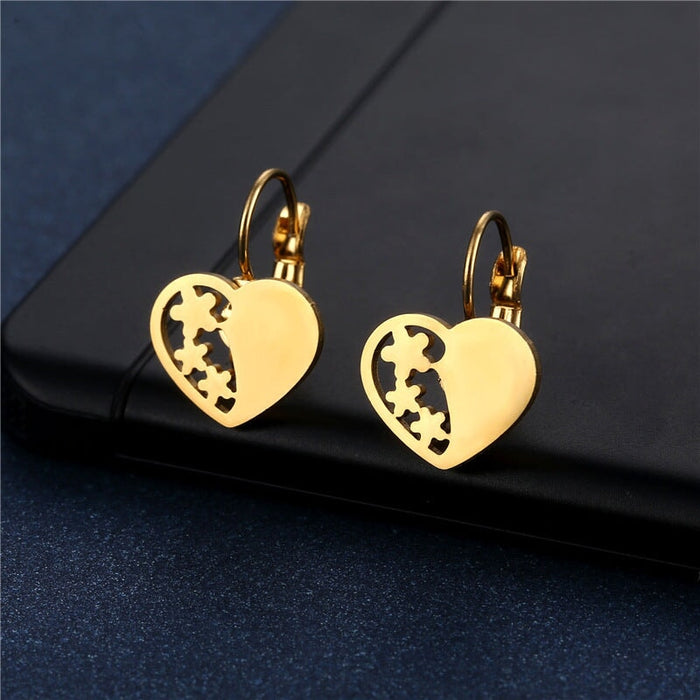 Wholesale simple cold wind class titanium earrings JDC-ES-Mingm027 Earrings 敏萌 Wholesale Jewelry JoyasDeChina Joyas De China