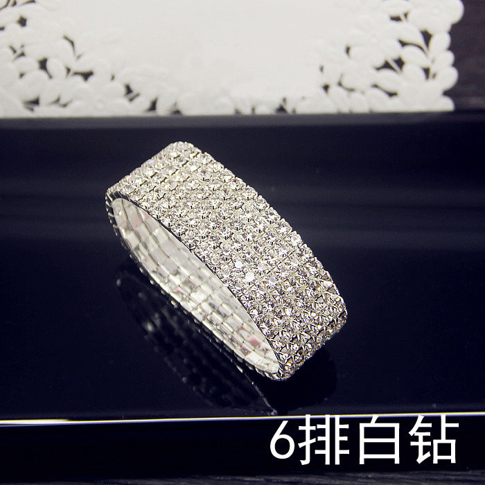 Wholesale Simple Crystal Bracelets JDC-BT-JX002 Bracelet 锦希 6 row Wholesale Jewelry JoyasDeChina Joyas De China