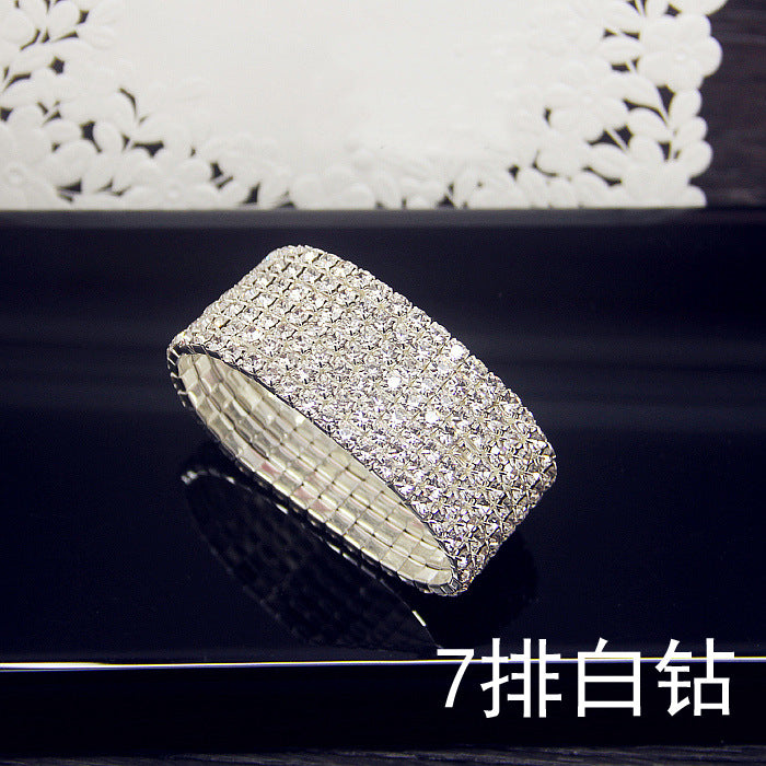 Wholesale Simple Crystal Bracelets JDC-BT-JX002 Bracelet 锦希 7 row Wholesale Jewelry JoyasDeChina Joyas De China