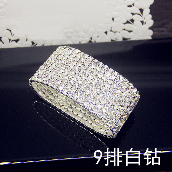 Wholesale Simple Crystal Bracelets JDC-BT-JX002 Bracelet 锦希 9 row Wholesale Jewelry JoyasDeChina Joyas De China