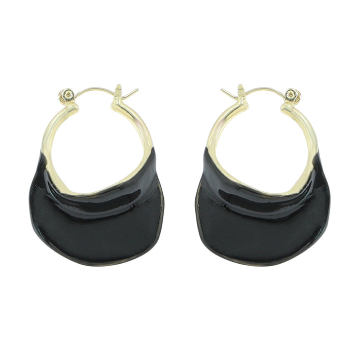 Wholesale simple EARRINGS Metal Earrings JDC-ES-V117 Earrings JoyasDeChina black Wholesale Jewelry JoyasDeChina Joyas De China