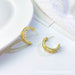 Wholesale Simple Electroplating Copper Earrings JDC-ES-ChenY006 Earrings 晨远 Wholesale Jewelry JoyasDeChina Joyas De China