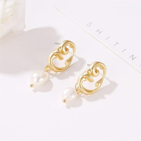 Wholesale simple face Pearl Earrings ?JDC-ES-D642 Earrings JoyasDeChina Wholesale Jewelry JoyasDeChina Joyas De China