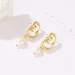 Wholesale simple face Pearl Earrings ?JDC-ES-D642 Earrings JoyasDeChina Wholesale Jewelry JoyasDeChina Joyas De China