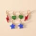 Wholesale simple fashion geometric 3-piece set of earrings JDC-ES-KQ137 Earrings JoyasDeChina Peach heart Wholesale Jewelry JoyasDeChina Joyas De China