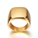 Wholesale Simple Glossy Stainless Steel Rings JDC-RS-Zhongj003 Rings 众喆 gold 6 Wholesale Jewelry JoyasDeChina Joyas De China