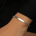 Wholesale Simple Glossy Titanium Steel Couple Bracelet JDC-BT-ChenH001 Bracelet 宸翰 female Wholesale Jewelry JoyasDeChina Joyas De China