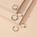 Wholesale simple high sense ring set JDC-RS-KQ006 Rings JoyasDeChina Wholesale Jewelry JoyasDeChina Joyas De China
