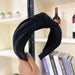 Wholesale simple knotted Headband JDC-HD-SJ073 Headband JoyasDeChina Magic twill knot black Wholesale Jewelry JoyasDeChina Joyas De China