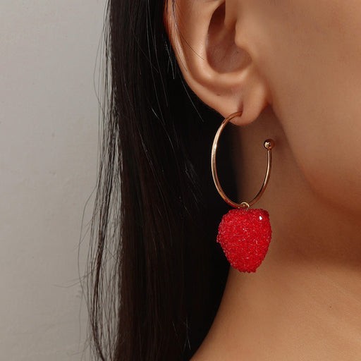 Wholesale simple love semicircular Earrings JDC-ES-KQ063 Earrings JoyasDeChina Wholesale Jewelry JoyasDeChina Joyas De China
