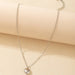 Wholesale simple love single layer fashion necklace JDC-NE-C239 necklaces 陌茗 17172SLIVER Wholesale Jewelry JoyasDeChina Joyas De China