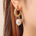 Wholesale Simple Metal Earrings JDC-ES-NZ067 Earrings 奈珠 Wholesale Jewelry JoyasDeChina Joyas De China