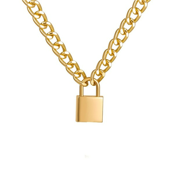 Wholesale simple personalized punk thick chain necklace JDC-NE-XC206 NECKLACE JoyasDeChina Wholesale Jewelry JoyasDeChina Joyas De China