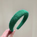 Wholesale simple solid color sponge cloth headband JDC-HD-BY001 Headband 宝钰 green Wholesale Jewelry JoyasDeChina Joyas De China