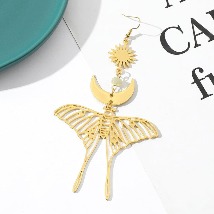 Wholesale simple tassel Butterfly Earrings MOQ≥2 JDC-ES-ZhuoX008 Earrings 卓星 Wholesale Jewelry JoyasDeChina Joyas De China