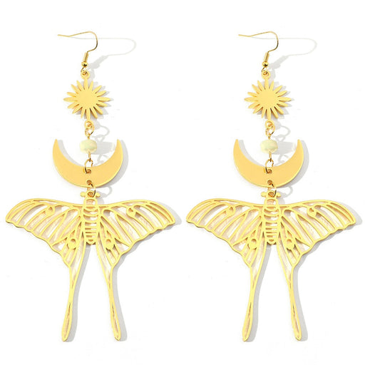 Wholesale simple tassel Butterfly Earrings MOQ≥2 JDC-ES-ZhuoX008 Earrings 卓星 Wholesale Jewelry JoyasDeChina Joyas De China