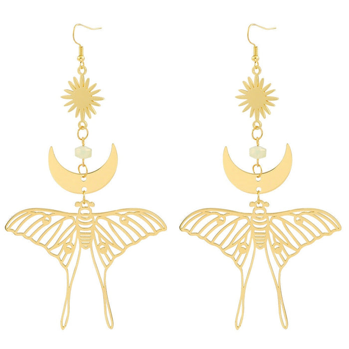 Wholesale simple tassel Butterfly Earrings MOQ≥2 JDC-ES-ZhuoX008 Earrings 卓星 Wholesale Jewelry JoyasDeChina Joyas De China