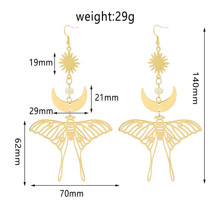 Wholesale simple tassel Butterfly Earrings MOQ≥2 JDC-ES-ZhuoX008 Earrings 卓星 Wholesale Jewelry JoyasDeChina Joyas De China