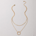 Wholesale simple temperament hollow round Necklace JDC-NE-C128 NECKLACE JoyasDeChina Wholesale Jewelry JoyasDeChina Joyas De China