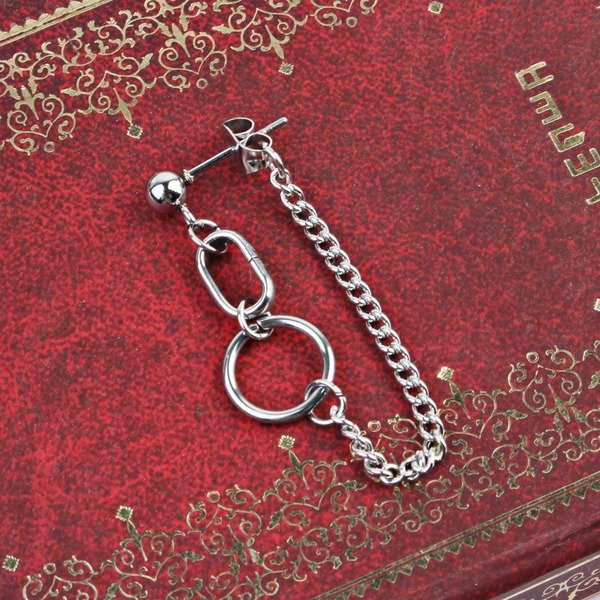 Wholesale simple titanium steel tassel earrings JDC-ES-GSGL002 Earrings 谷力 Wholesale Jewelry JoyasDeChina Joyas De China