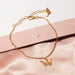 Wholesale single layer butterfly alloy bracelet JDC-BT-NZ038 Bracelet 奈珠 Wholesale Jewelry JoyasDeChina Joyas De China